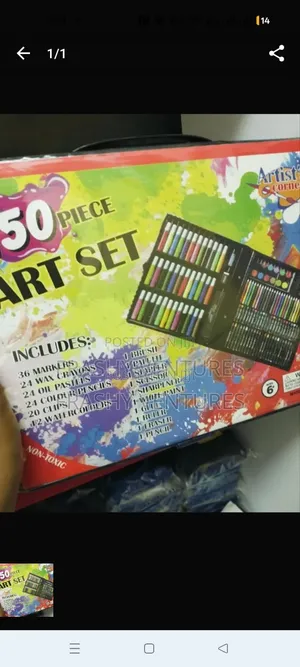 50-Piece Kids Art Set
