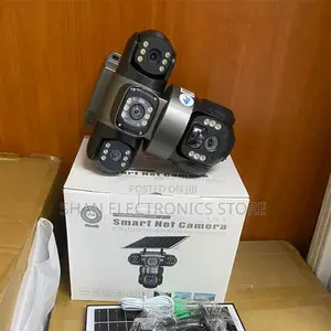 Weatherproof Triple-Lens PTZ 360-Degree 4G Solar CCTV Camera