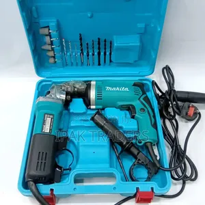 Makita Electric Drill & Angle Grinder Combo Set