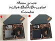 Moon Grass Wallet, Belt, and Bracelet Combo - 2
