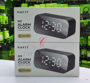 Havit HV-M3 Portable Wireless Bluetooth Speaker with LED Alarm Clock