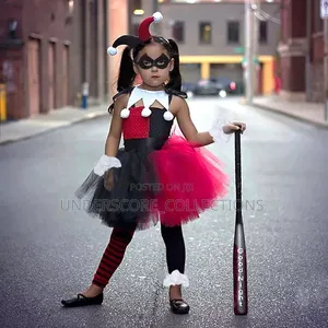 Set ya Vazi la Mtoto la Jester la Harley Quinn
