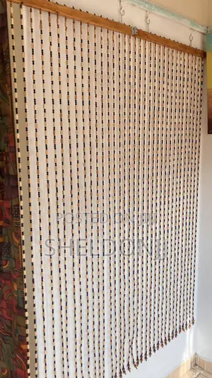 Wooden Beaded Curtain - Brand New