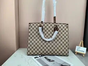 Monogram Designer Inspired Large Tote Bag