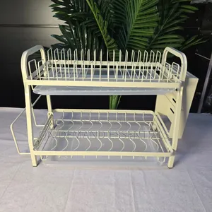 2-Layer High Quality White Dish Rack