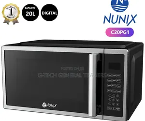 Nunix Mpya ya 20L Digital Microwave yenye Grill