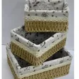 Woven Rattan Storage Baskets (3 Pack) - 1