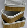Woven Rattan Storage Baskets (3 Pack) - 2