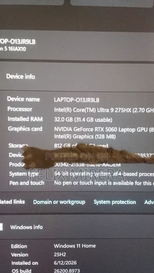 Lenovo Legion 5 Intel Core Ultra 9 32GB RAM RTX 5060