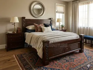 Dark Chocolate Mahogany 5x6 Bed Frame
