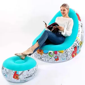 Inflatable Lazy Sofa with Footrest