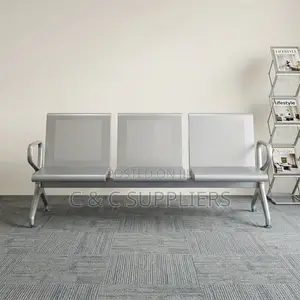 3-Seater Non-Padded Bench yenye Armrest
