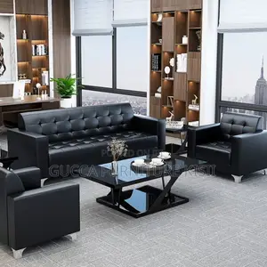 Sofa ya Ofisi ya Ngozi ya Viti 5