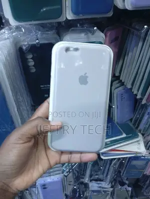 Kifuniko Nyeupe cha Silicone cha Kulinda kwa iPhone za Kale za Apple