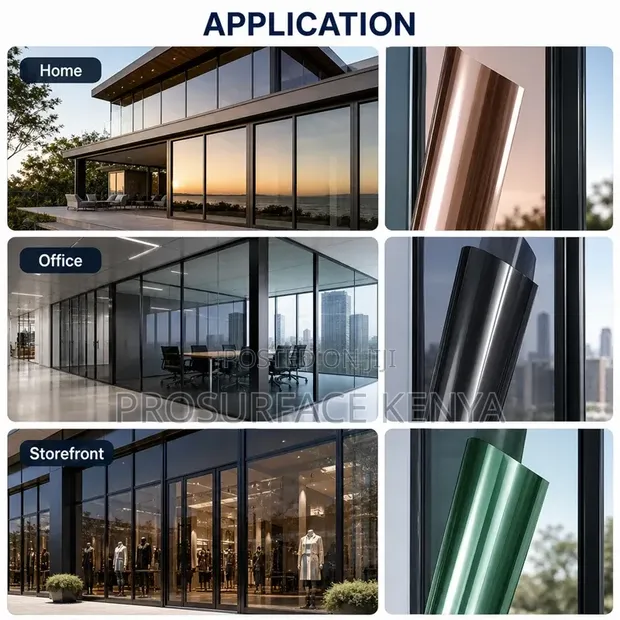 Reflective Window Film 1.5M | Privacy Heat Control - 1