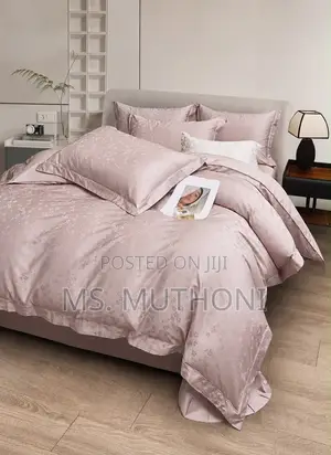 Seti ya King Size ya Duvet Cover ya Jacquard ya Pamba 100%
