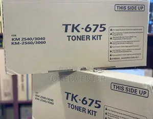 Toner Nyeusi Asilia ya Kyocera TK-675