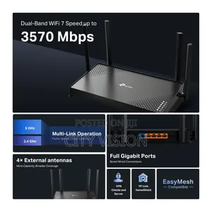 TP-Link Archer BE220 WiFi 7 Dual-Band Gigabit Router