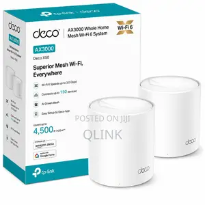 TP-Link Deco X50 AX3000 Mfumo wa Mesh Wi-Fi 6 wa Nyumbani Nzima (Pakiti 2)