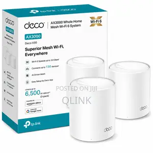 TP-Link Deco X50 AX3000 Mfumo wa Mesh Wi-Fi 6 wa Nyumbani (Pakiti 3)