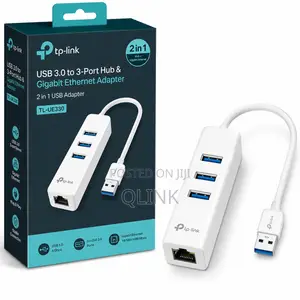 TP-Link USB 3.0 kwa Hub ya Bandari 3 na Adapta ya Gigabit Ethernet TL-UE330