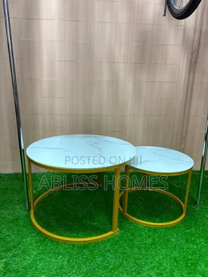 Glass Marble Nesting Coffee Table