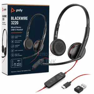 Poly Blackwire 3220 Wired Stereo USB-C Headset