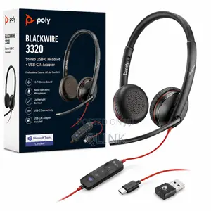 Poly Blackwire 3320 Wired USB-C Headset with Noise Cancelling Mics