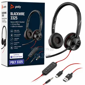 Poly Blackwire 3325 Wired Stereo USB-C Headset