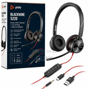 Poly Blackwire 5220 Stereo USB-C Headset