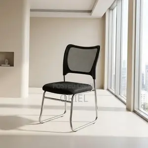 Armless Ergonomic Mesh Office Waiting Chair