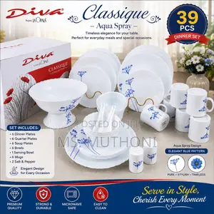 Diva Deco 39-Piece Dinner Set