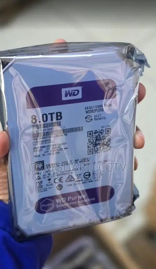 8TB WD Hard Drive ya CCTV - 1