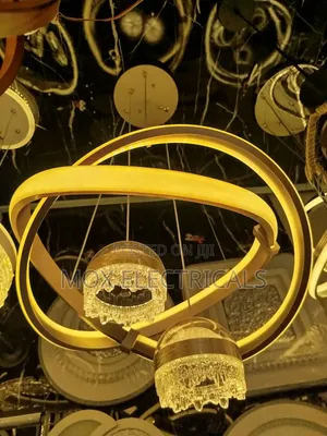 Interlocking Multi-Ring LED Pendant Light