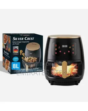Silver Crest 8L Air Fryer ya Kioo