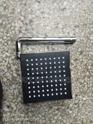 Square Rainfall Shower Head with Arm
