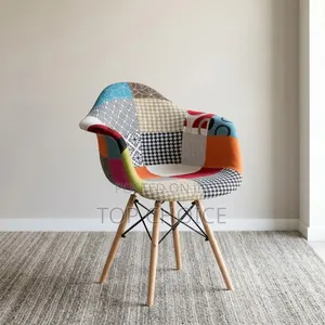 Modern Patchwork Accent Chair