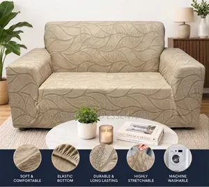 Seti ya Sofa ya Viti 7 yenye Nguo ya Jacquard