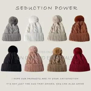 Winter Knitted Fleece Lined Warm Hat