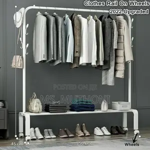 Boutique Display/Home Storage Mobile Clothes Rail