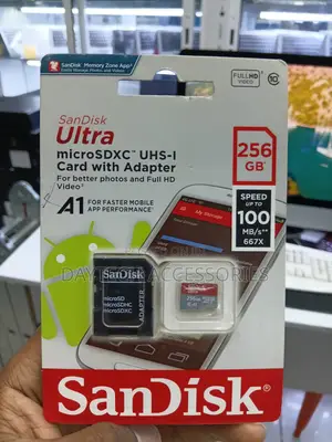 SanDisk Ultra MicroSD 256GB UHS-I Class 10 A1 Kadi ya Kumbukumbu