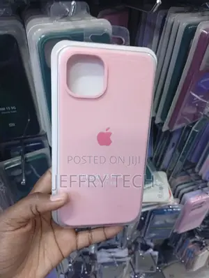 Pink Silicone Protective Case for iPhone 15 Plus