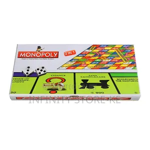 Monopoly 2-in-1 Mchezo wa Bodi wa Nyoka na Ngazi