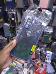 Diagonal-Striped Hybrid Phone Case with Colored Border - 2