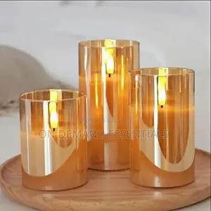 3D Bullet-Head Flame LED Remote-Controlled Electronic Candle Lamp