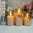 3D Bullet-Head Flame LED Remote-Controlled Electronic Candle Lamp - 4