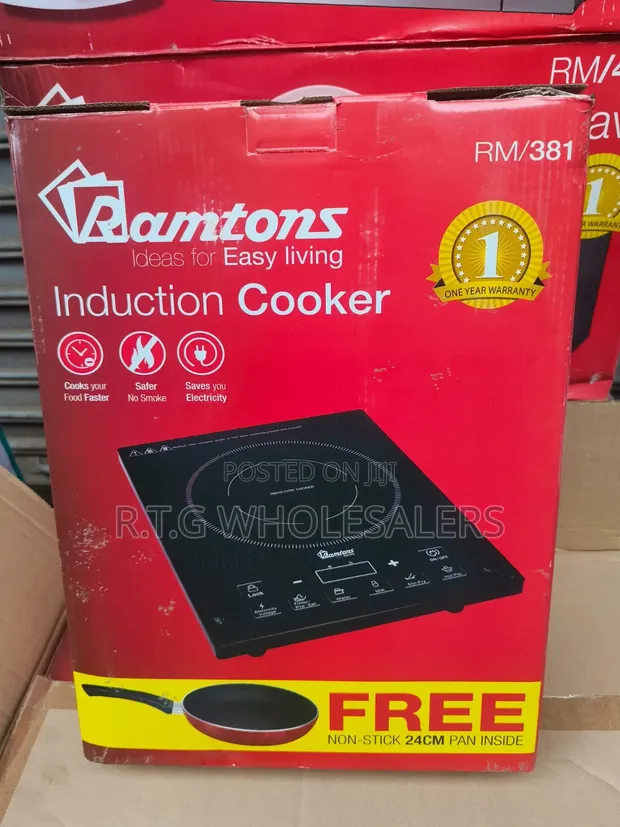 Ramtons Single Induction Cooker with Free Pan - 1