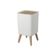 Nordic Rectangular Trash Bin Bathroom Storage Bucket with Lid - 2