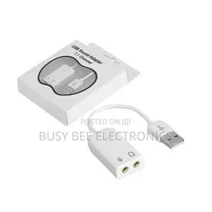 Kadi ya Adapta ya Sauti ya 3.5mm Aux kwenda USB