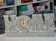 Elegant Glittery HOME Tabletop Clock Decor - 4